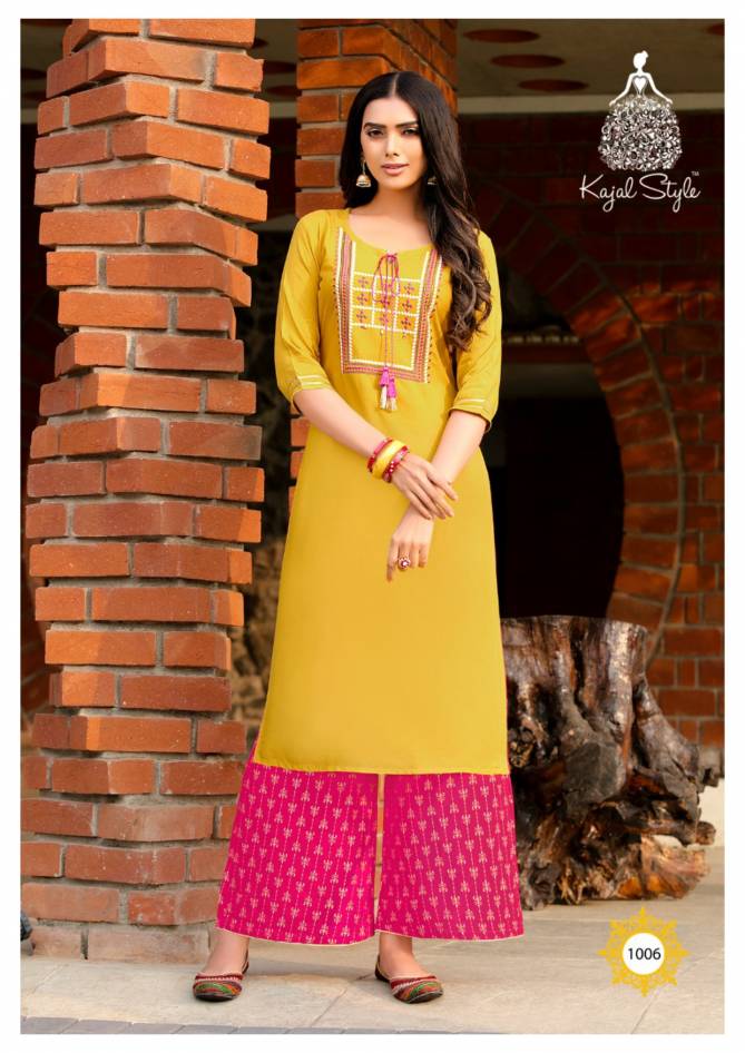 Fashion Diva 1 Rayon Fancy Designer Embroidery Work With Classy Prints Kurti Collection